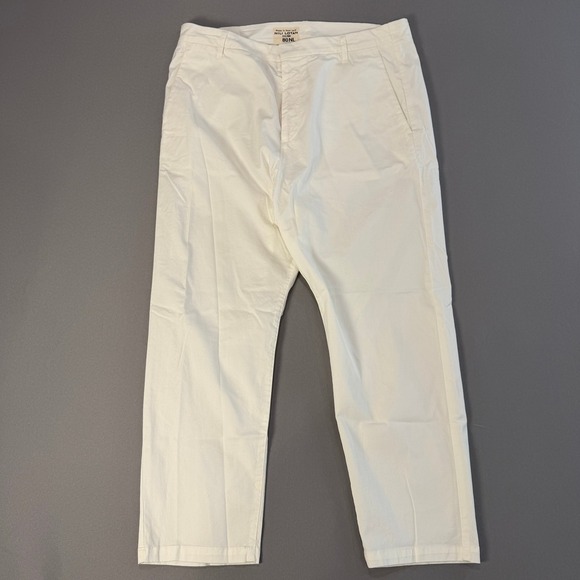 Nili Lotan Pants - Nili Lotan Made in NY Off White‎ Cropped Pants Women's Trousers Casual